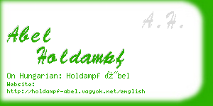 abel holdampf business card